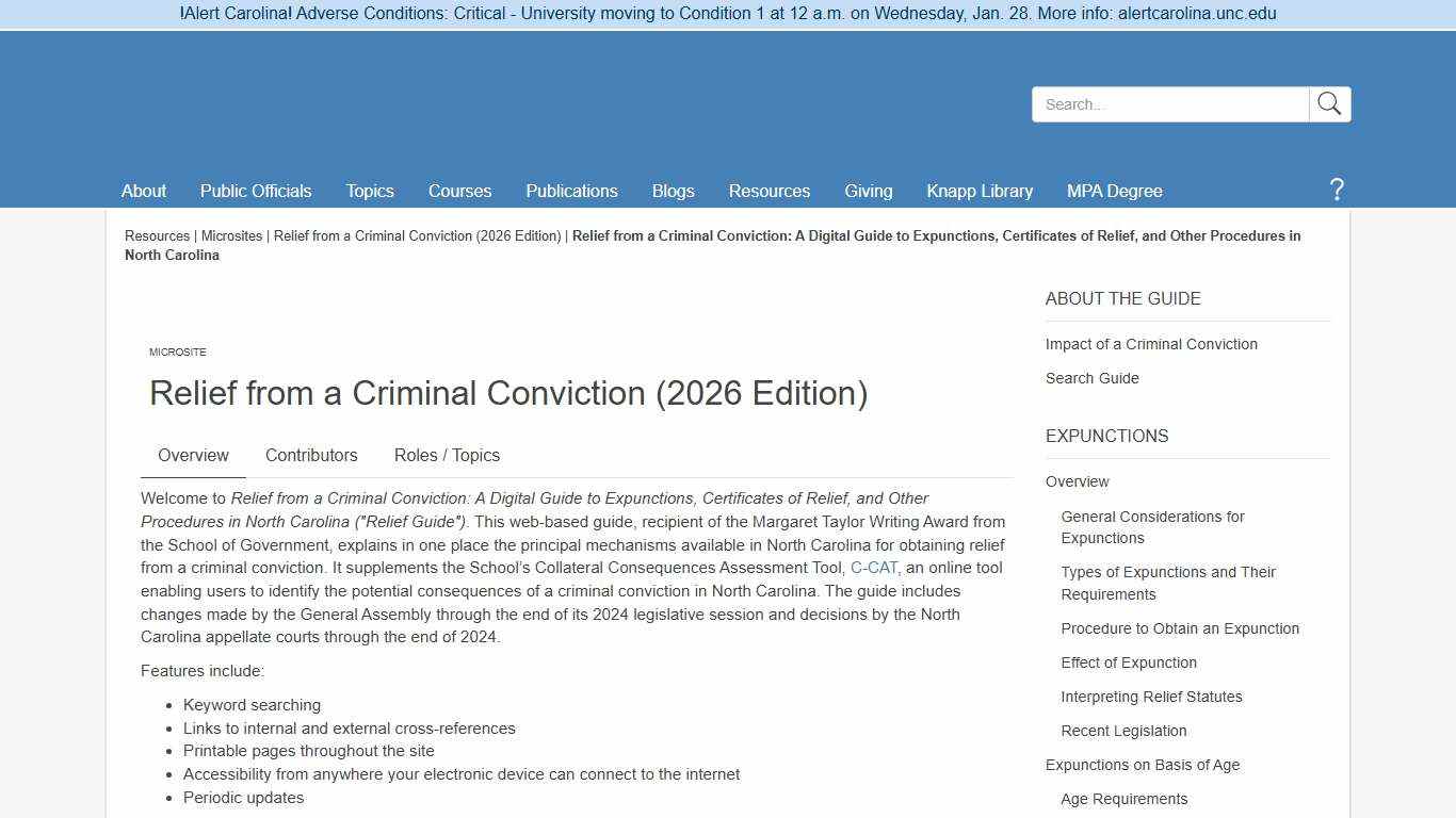 About the Guide UNC School of Government